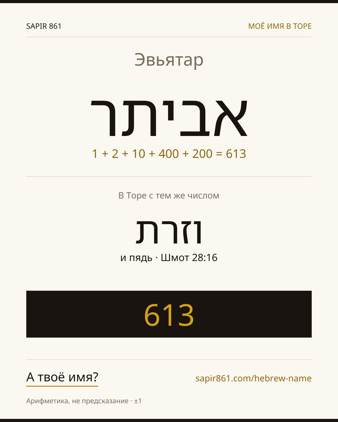 Эвьятар — אביתר