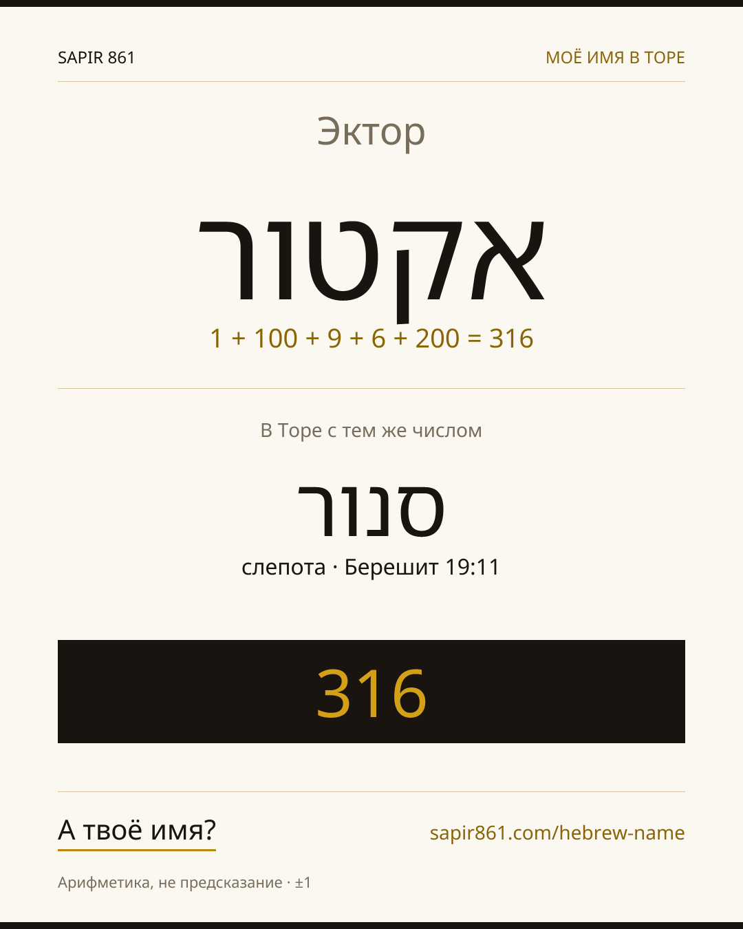 Эктор — אקטור