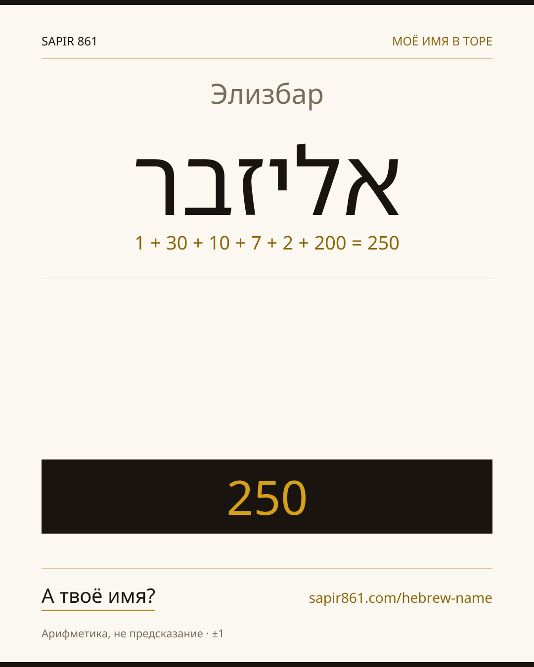 Элизбар — אליזבר