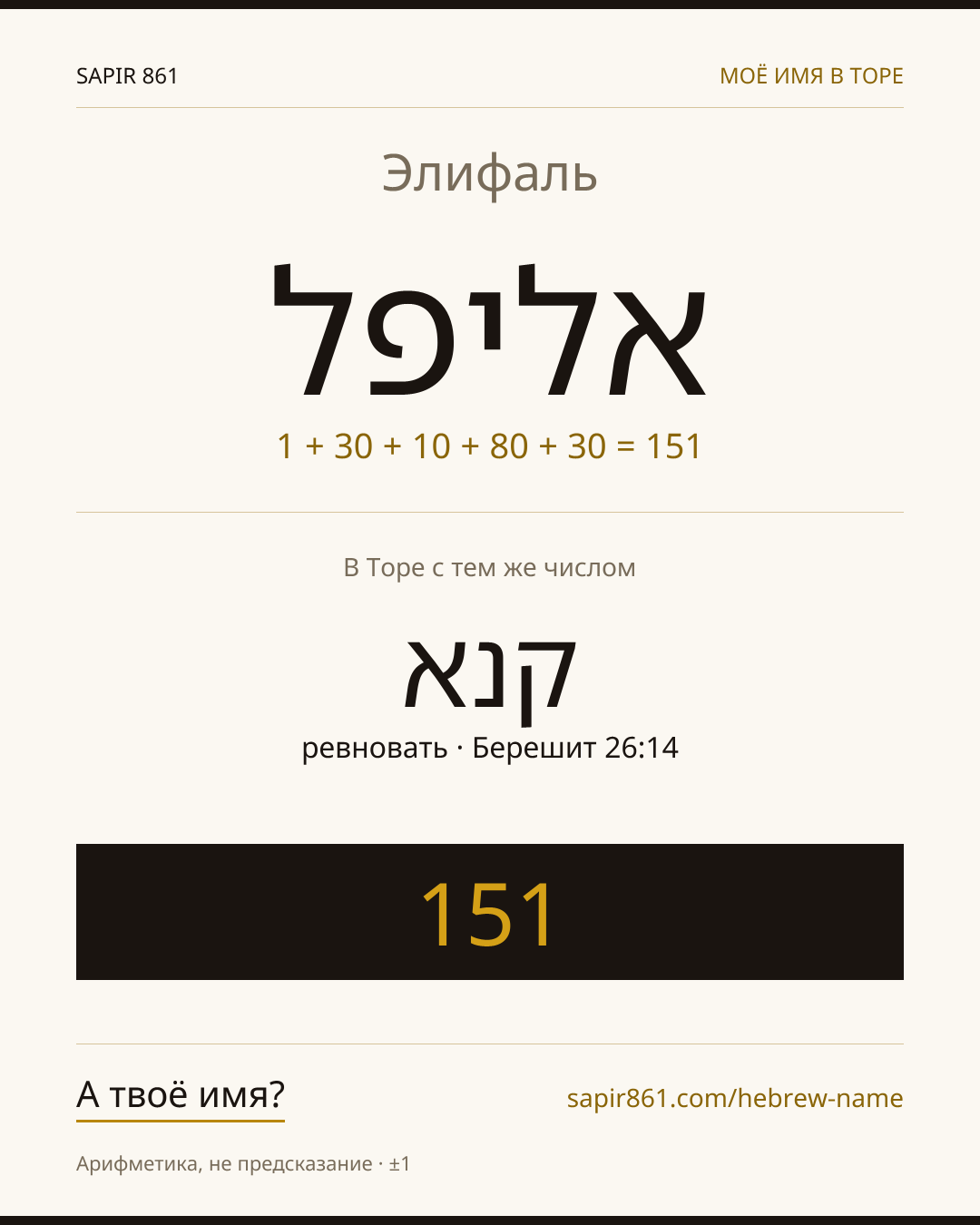 Элифаль — אליפל