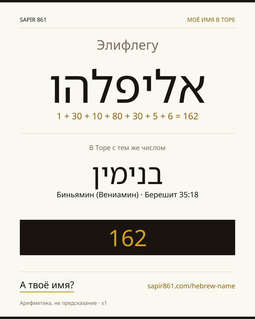 Элифлегу — אליפלהו