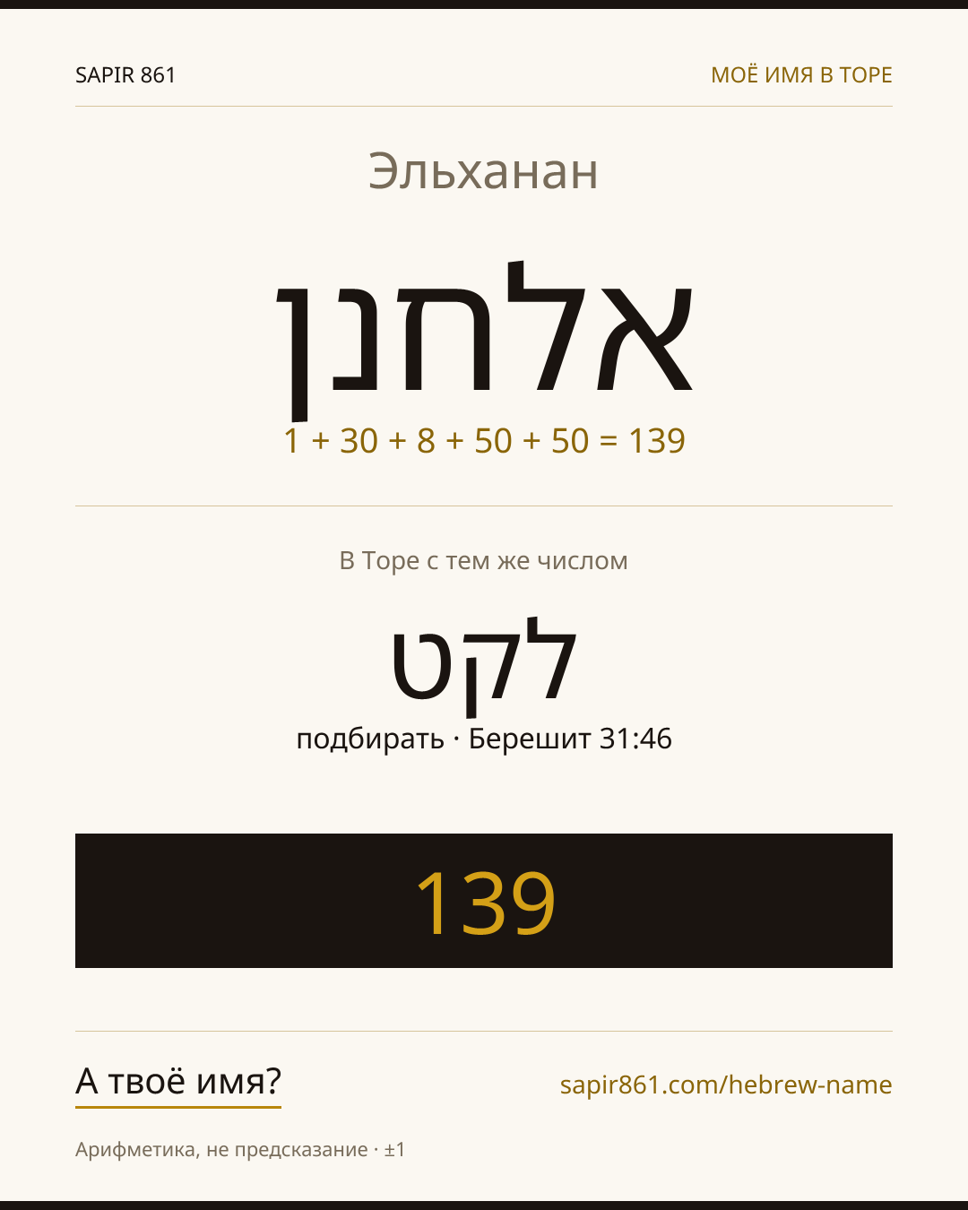 Эльханан — אלחנן