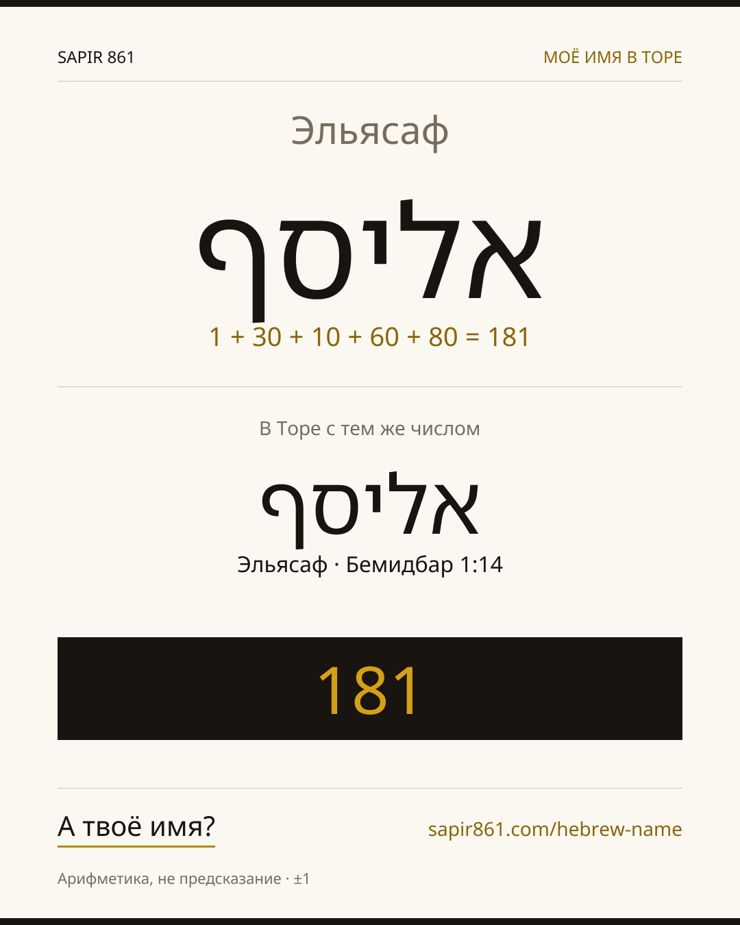 Эльясаф — אליסף