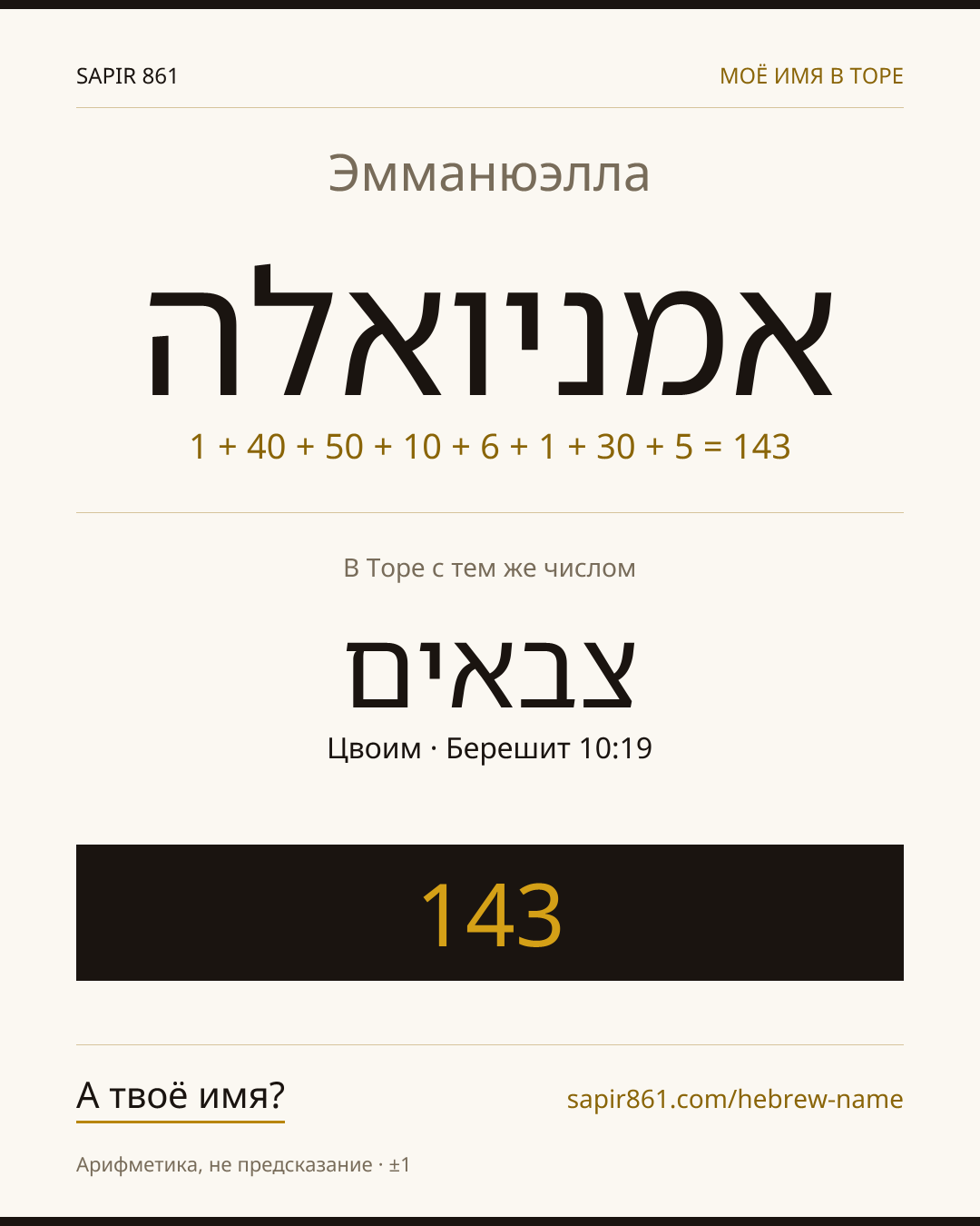 Эмманюэлла — אמניואלה