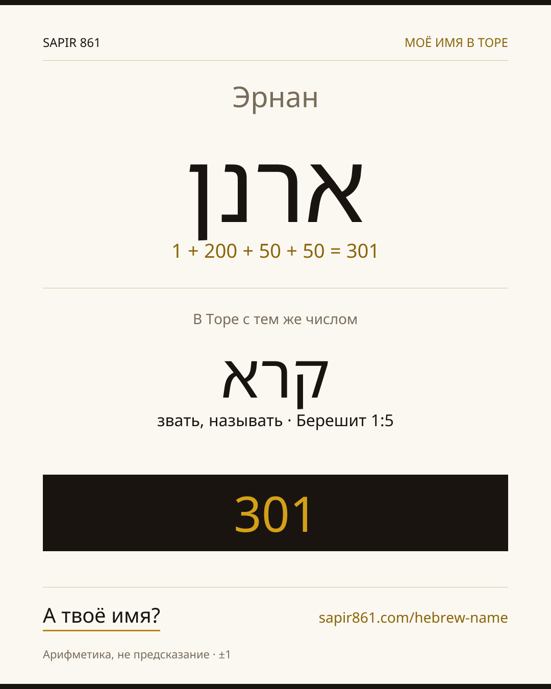 Эрнан — ארנן