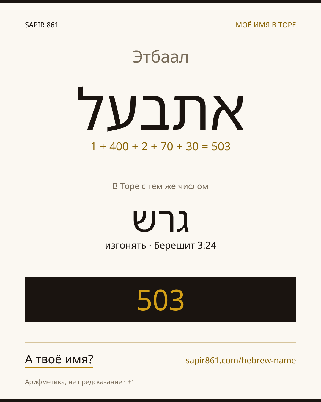 Этбаал — אתבעל