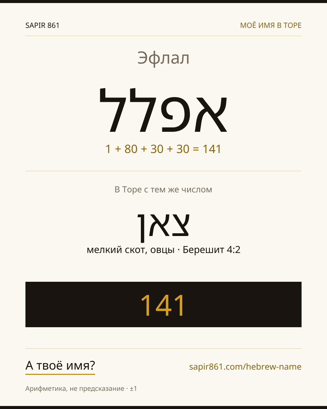 Эфлал — אפלל