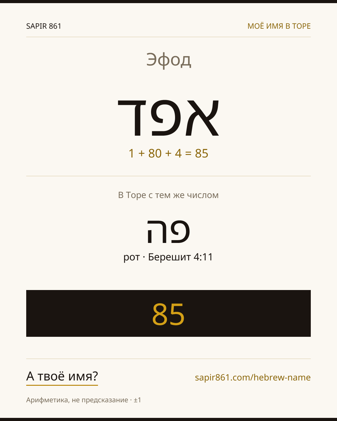 Эфод — אפד