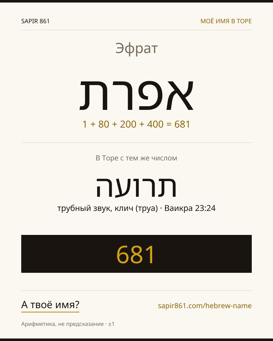 Эфрат — אפרת