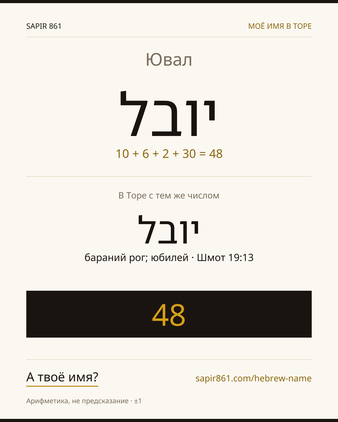 Ювал — יובל