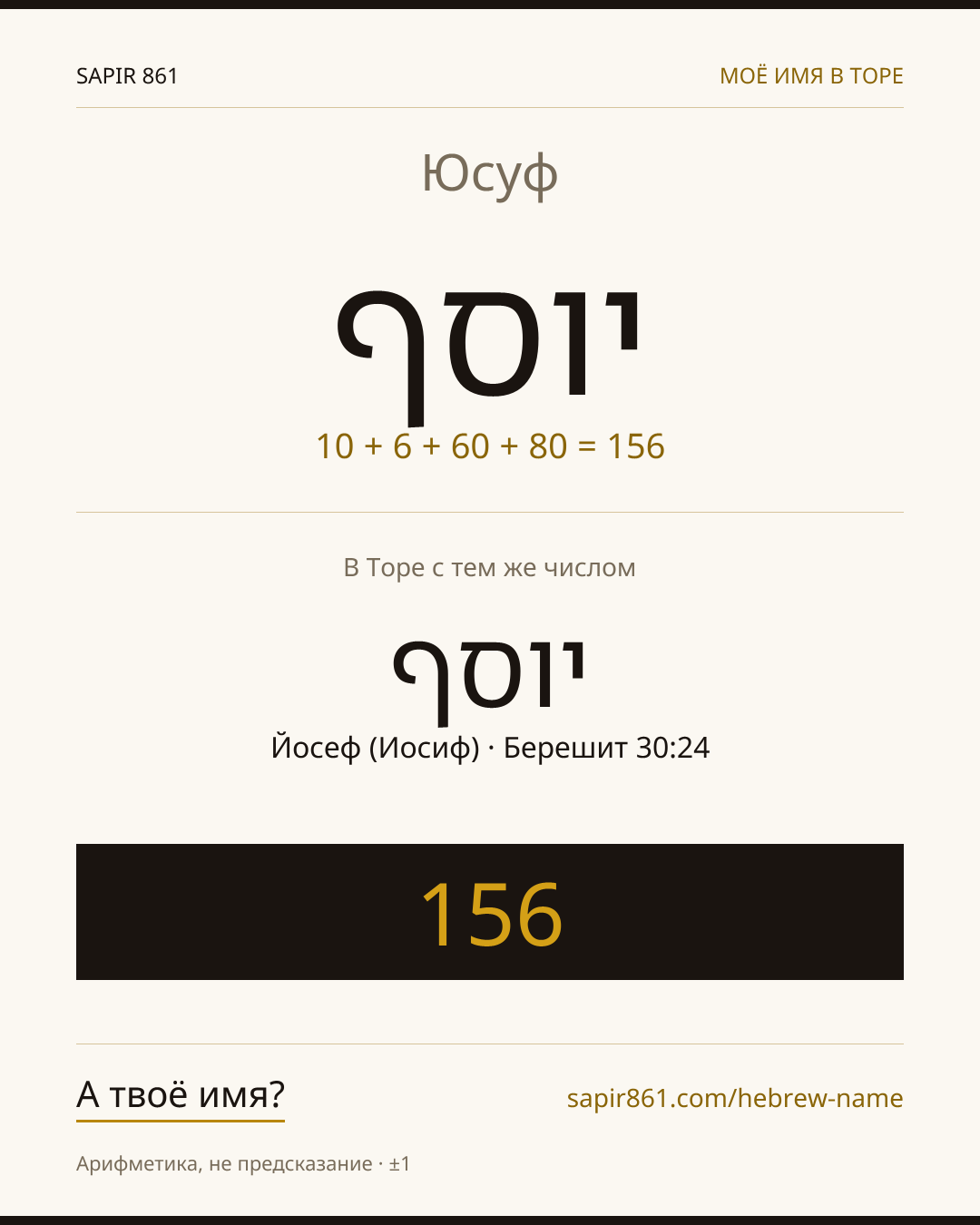 Юсуф — יוסף