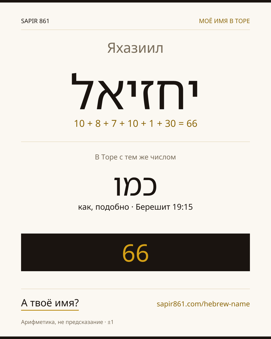 Яхазиил — יחזיאל