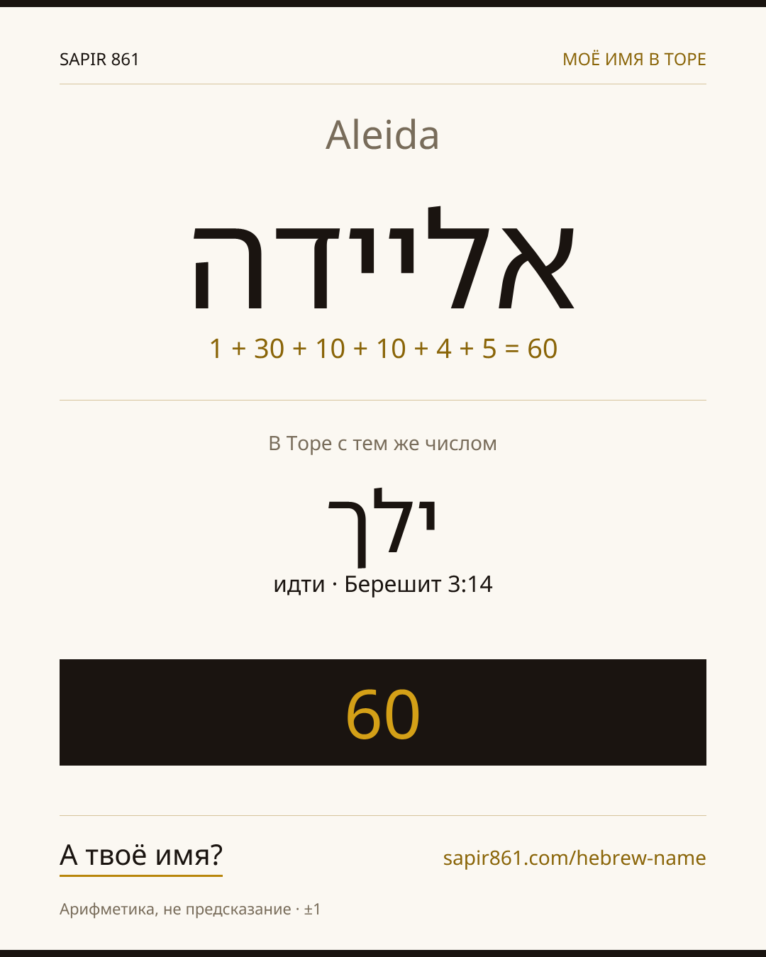 Aleida — אליידה