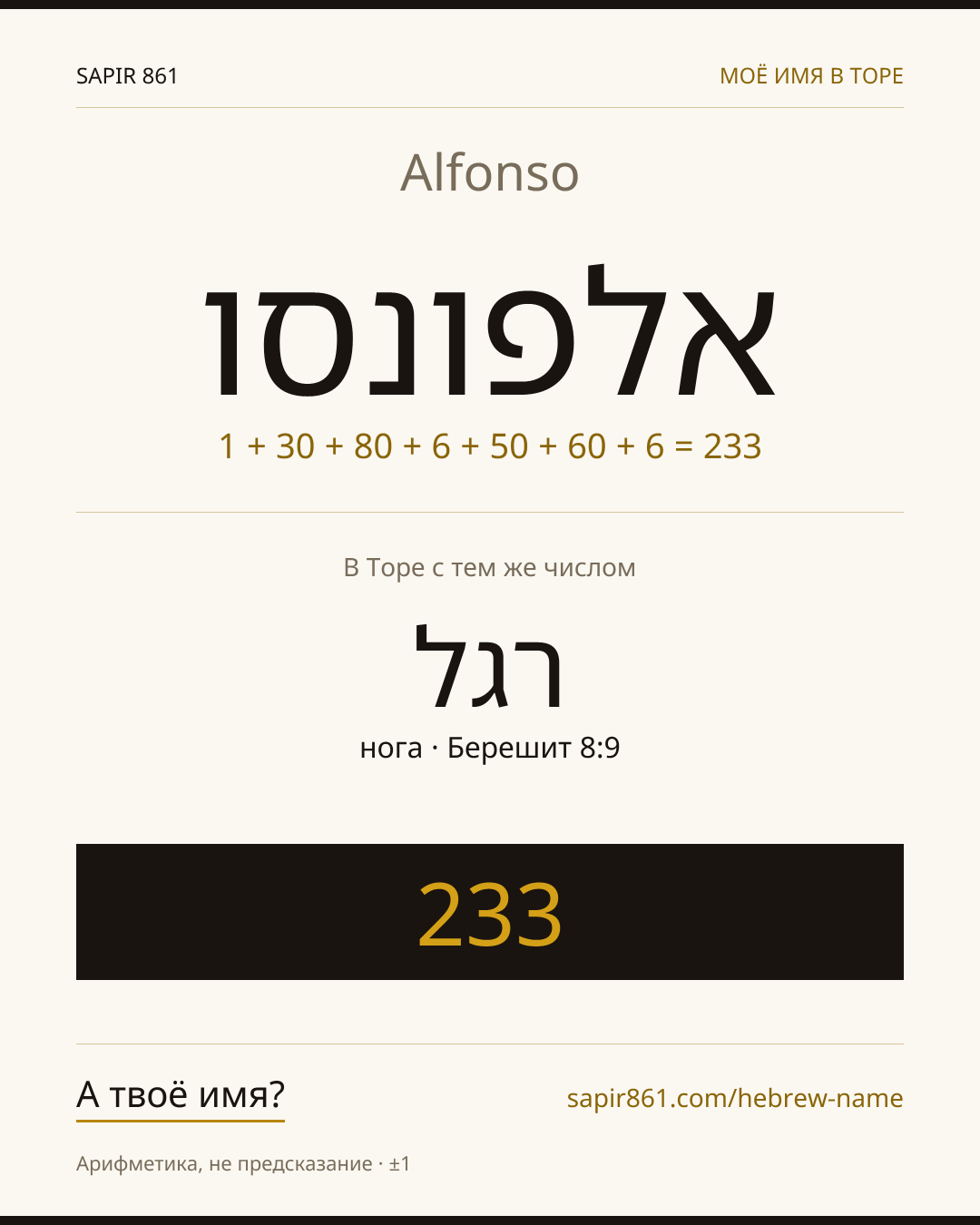 Alfonso — אלפונסו