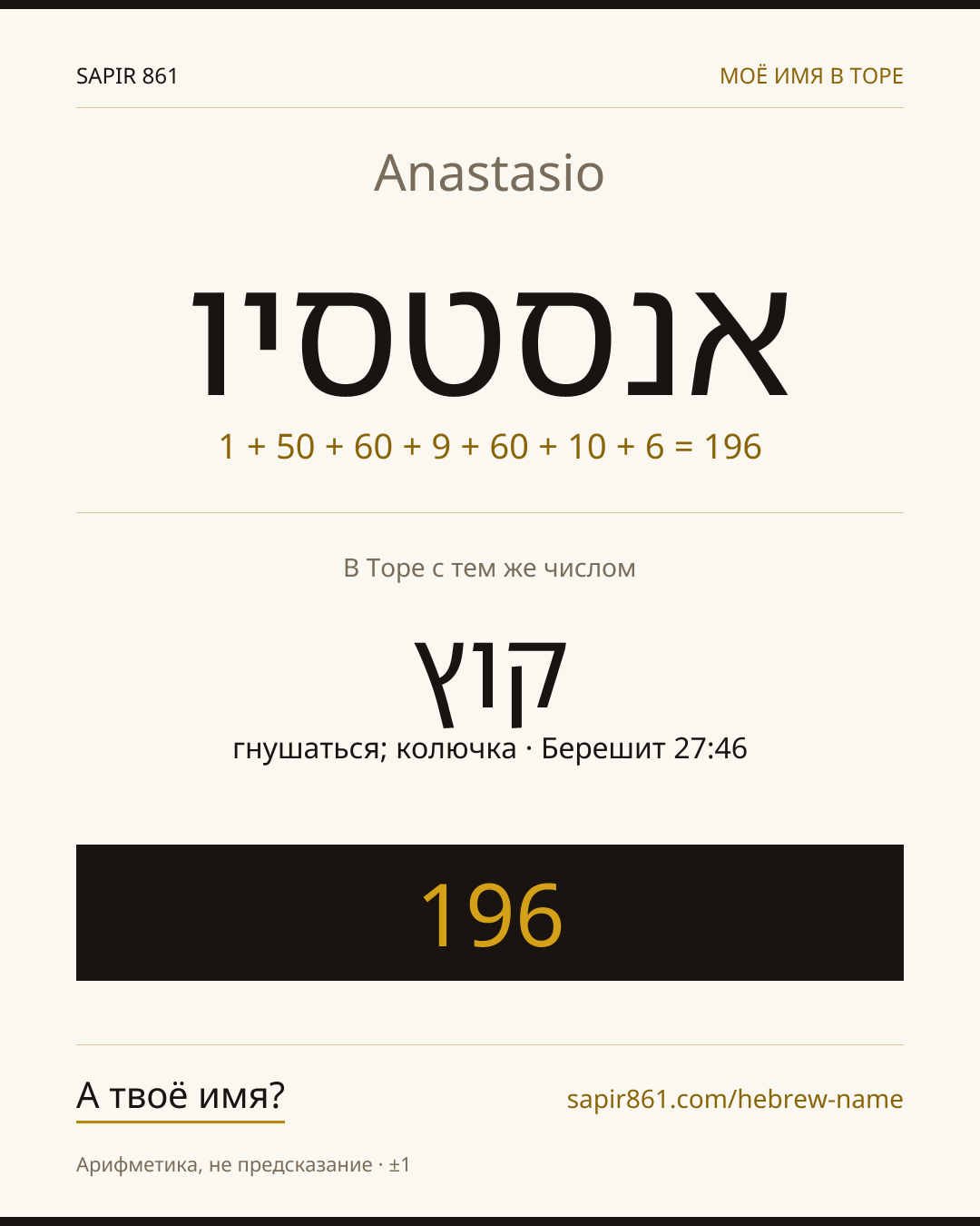 Anastasio — אנסטסיו