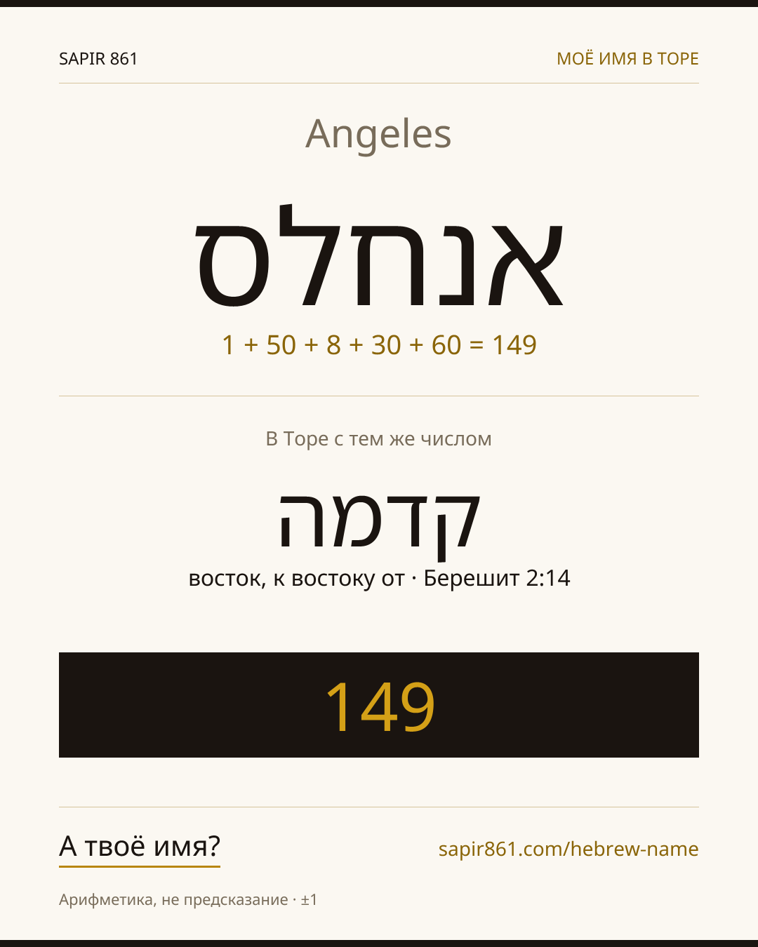 Angeles — אנחלס