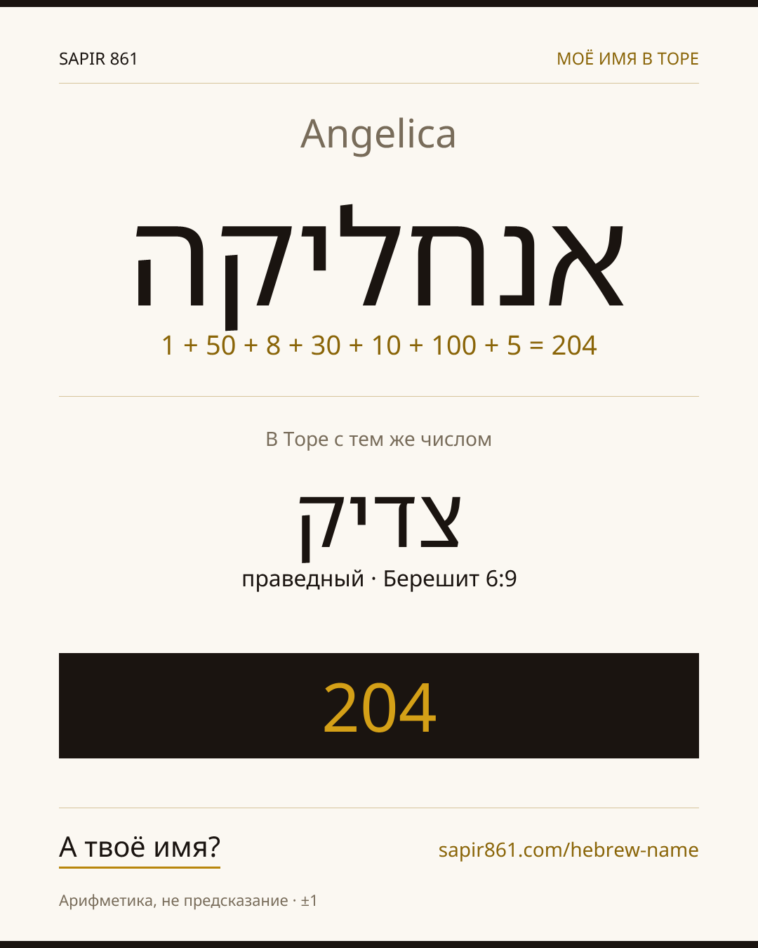 Angelica — אנחליקה