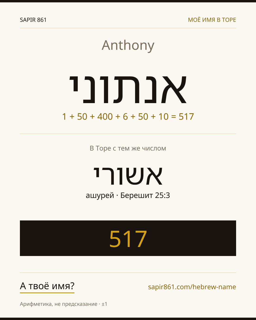 Anthony — אנתוני