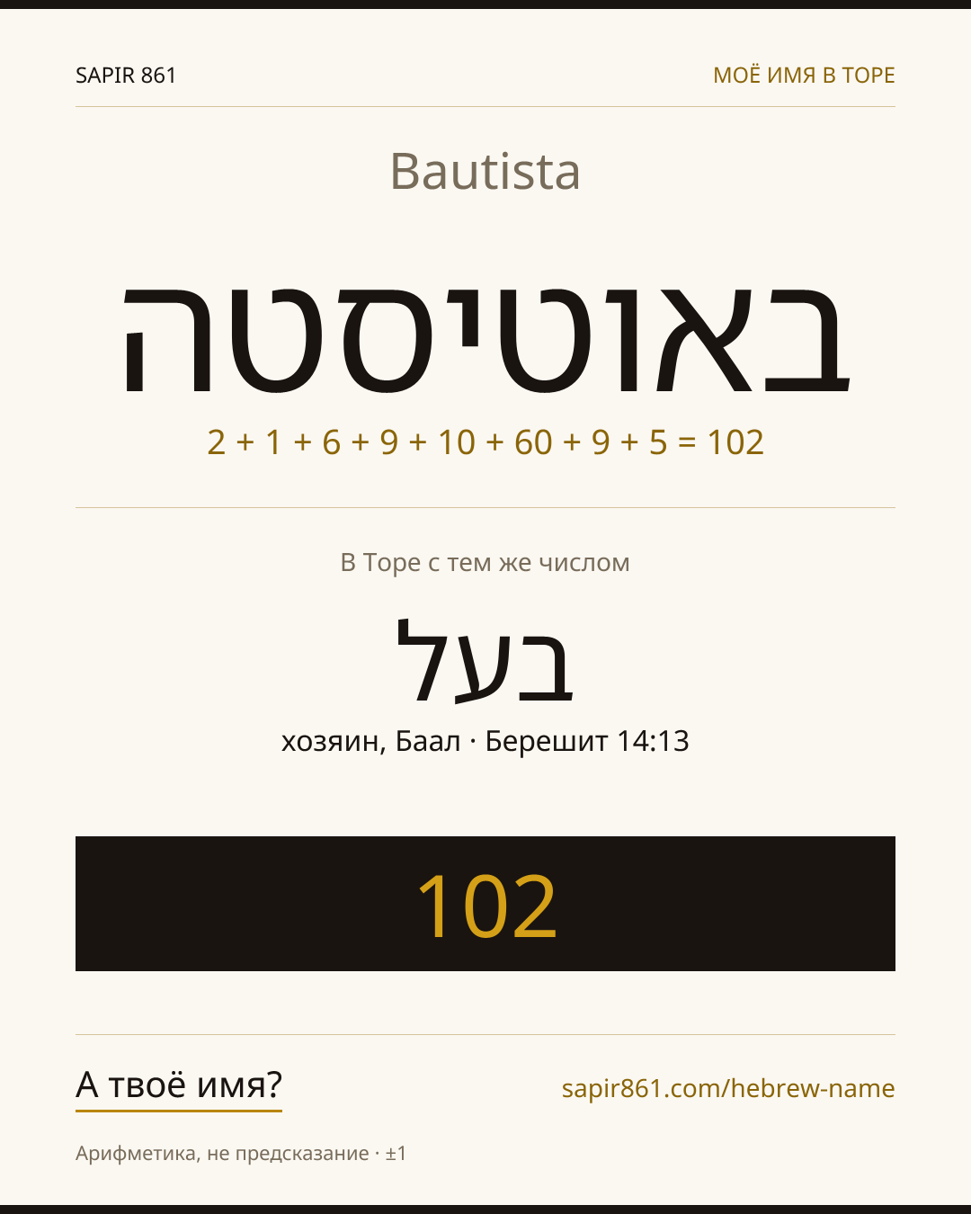 Bautista — באוטיסטה