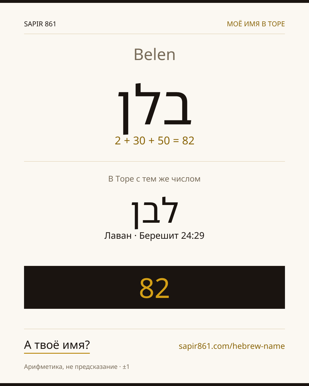Belen — בלן