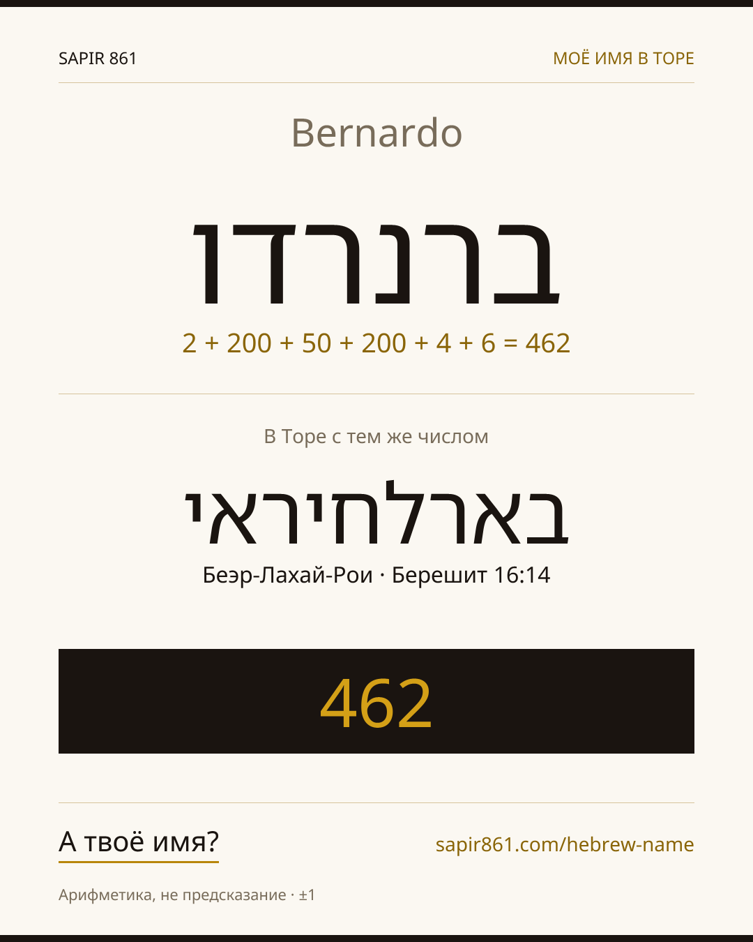 Bernardo — ברנרדו