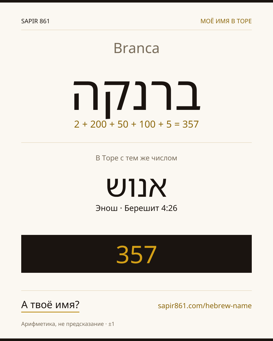 Branca — ברנקה