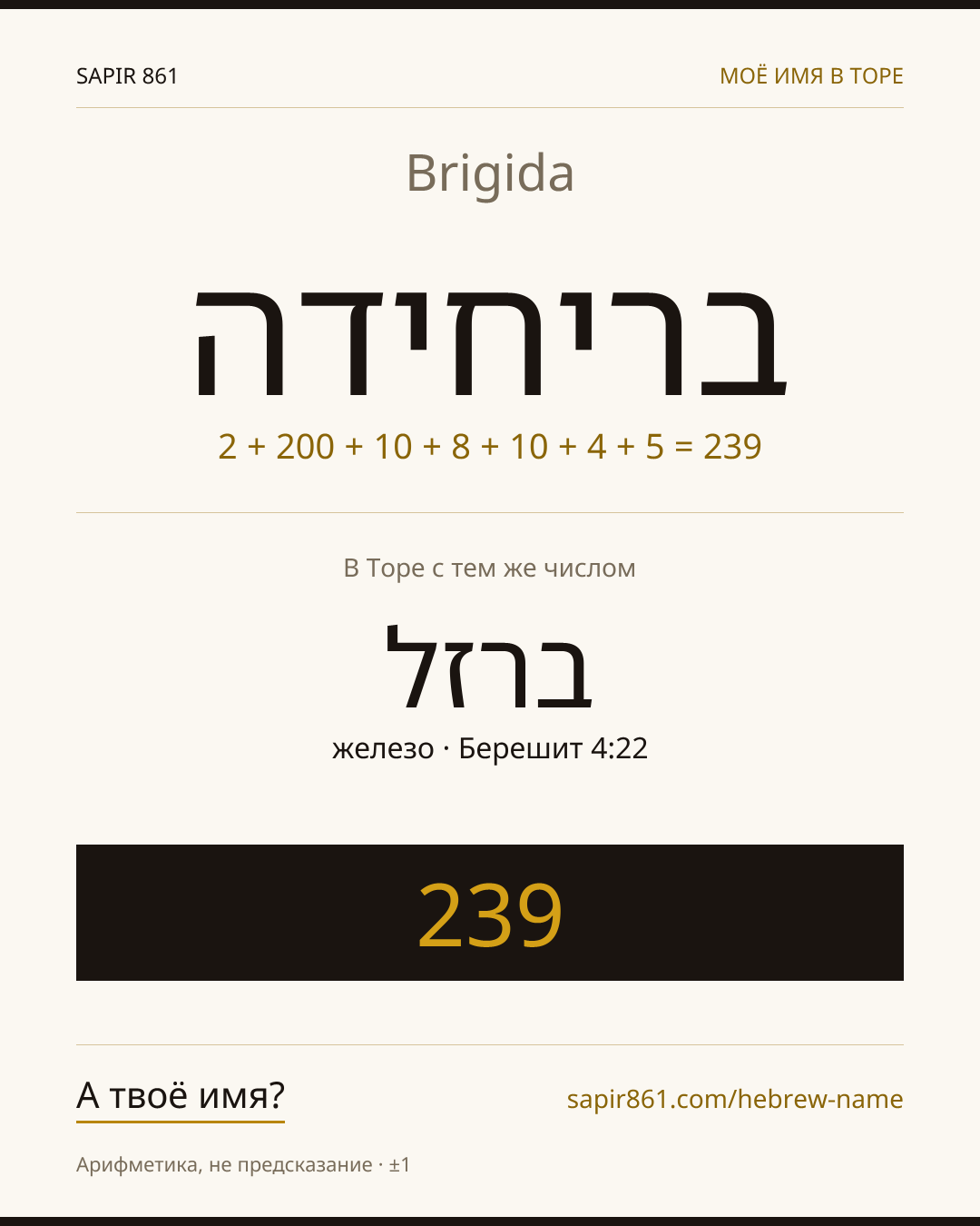 Brigida — בריחידה