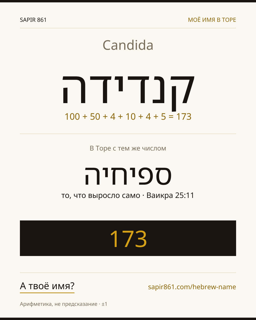 Candida — קנדידה