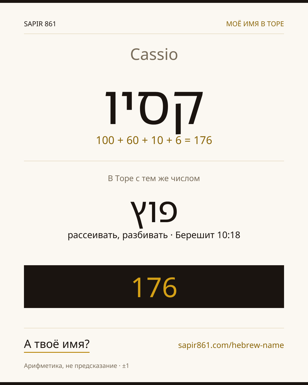Cassio — קסיו