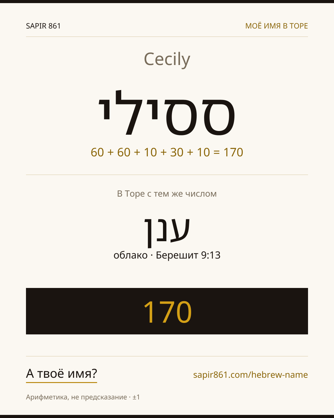 Cecily — ססילי