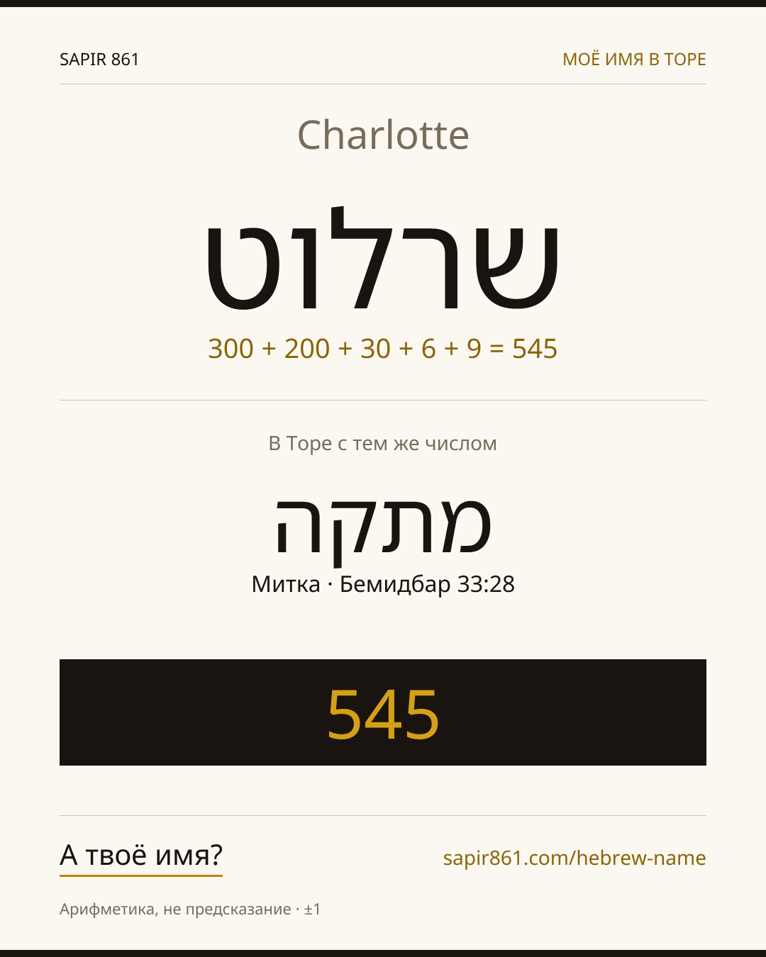 Charlotte — שרלוט