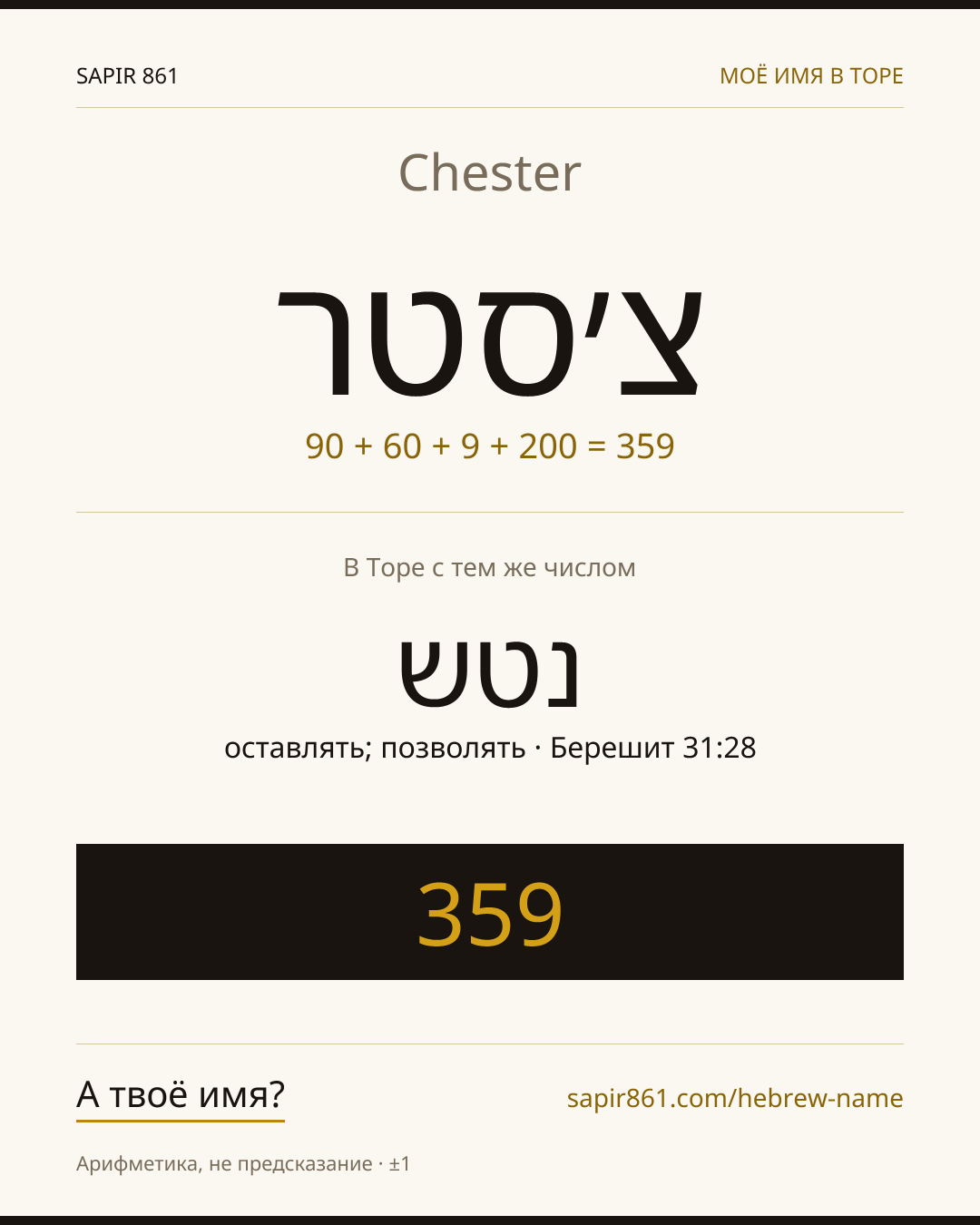 Chester — צ׳סטר
