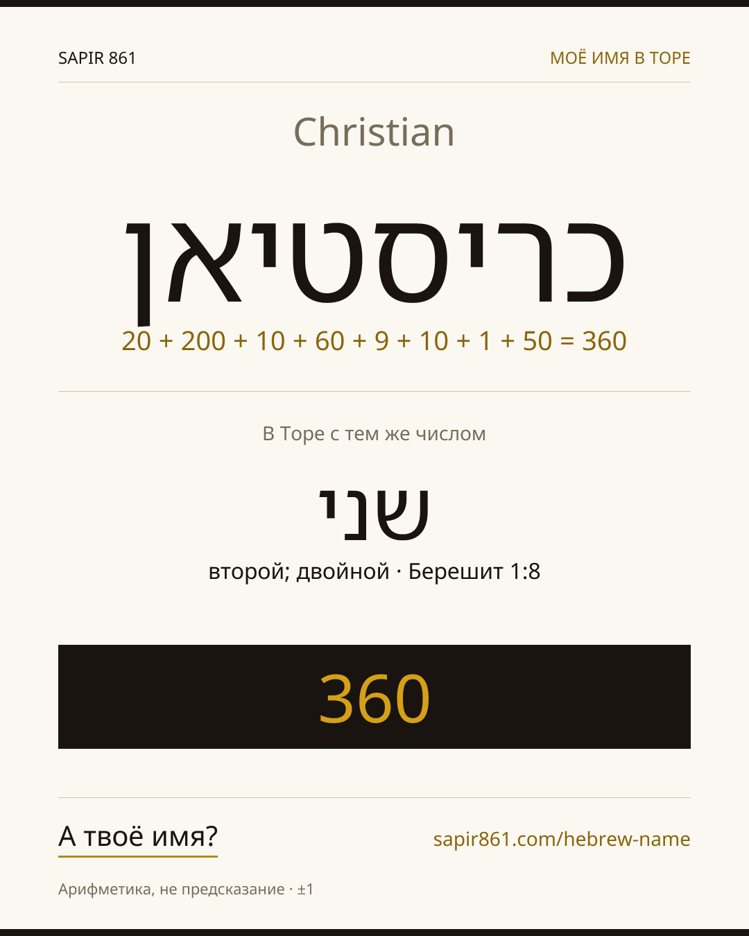 Christian — כריסטיאן