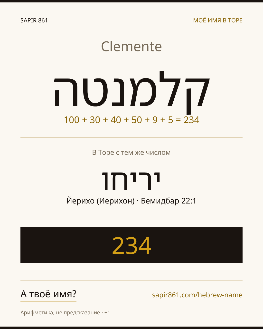 Clemente — קלמנטה