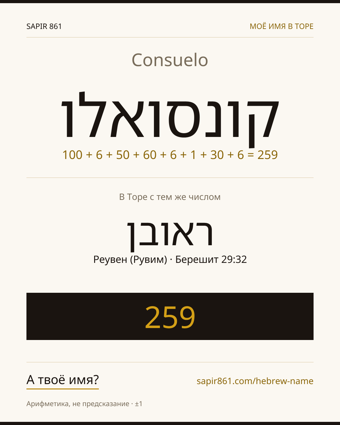 Consuelo — קונסואלו