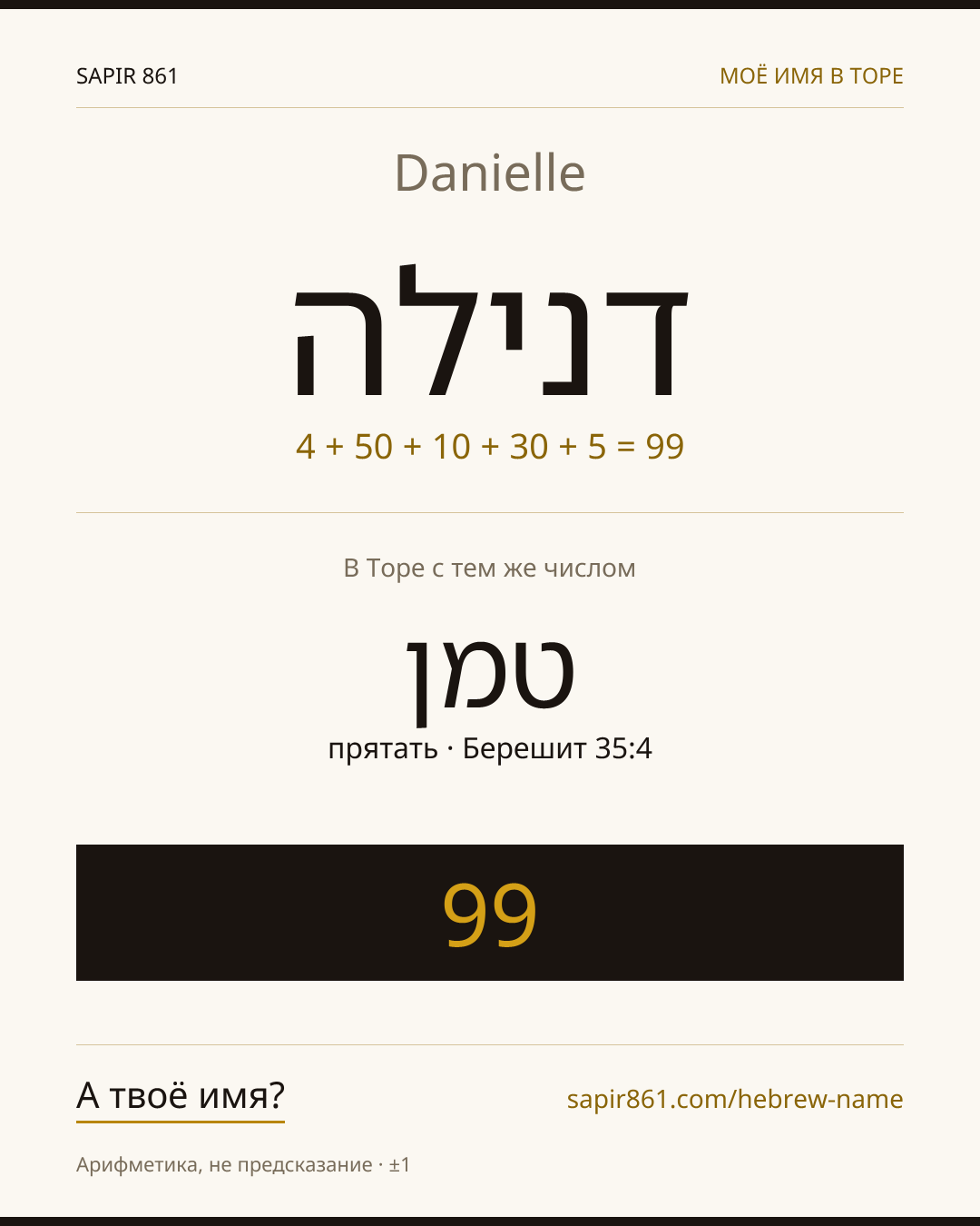 Danielle — דנילה