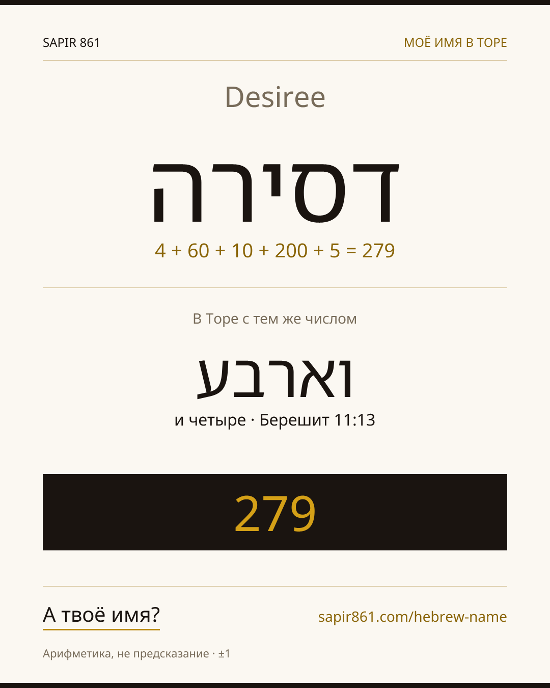 Desiree — דסירה