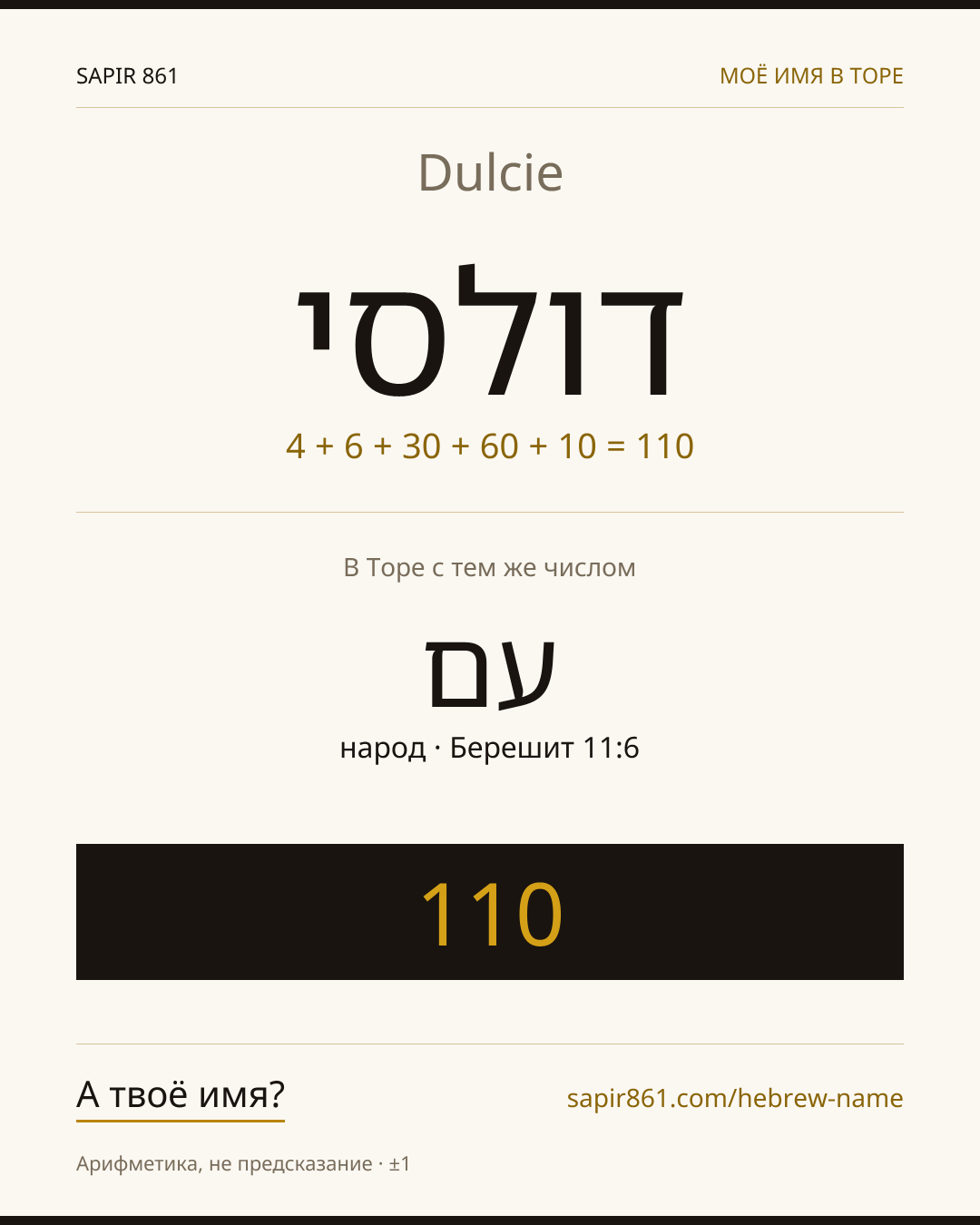 Dulcie — דולסי