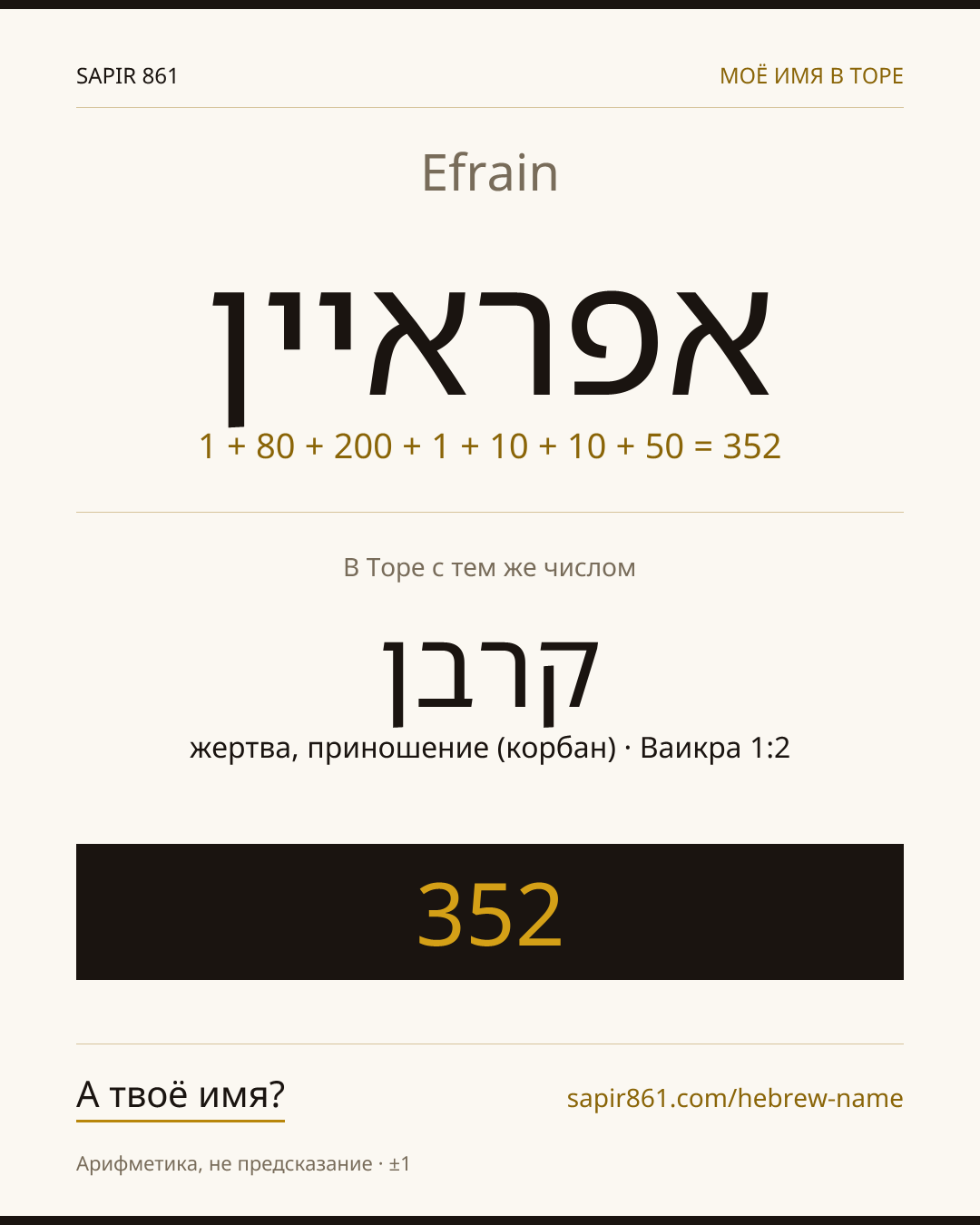 Efrain — אפראיין