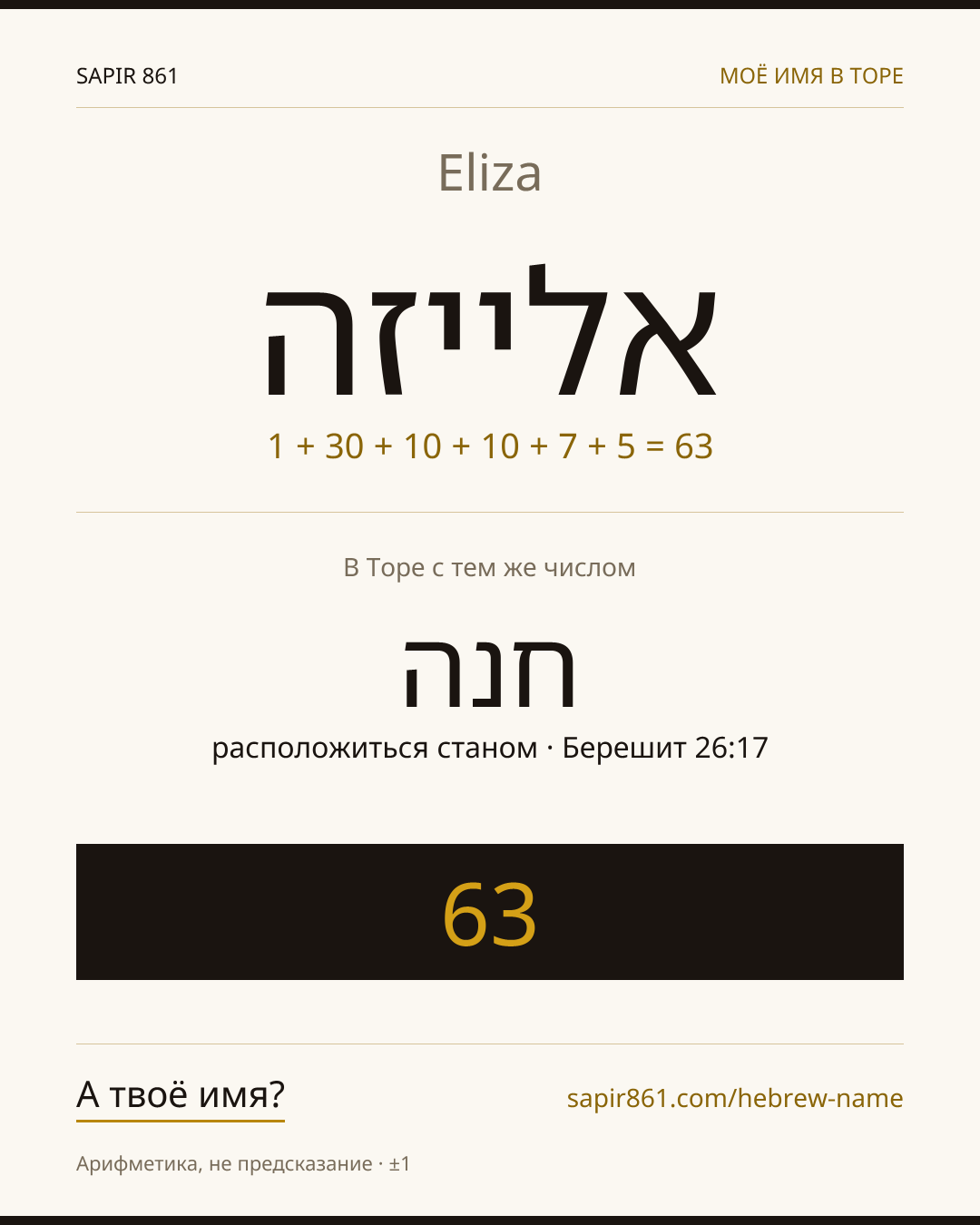 Eliza — אלייזה
