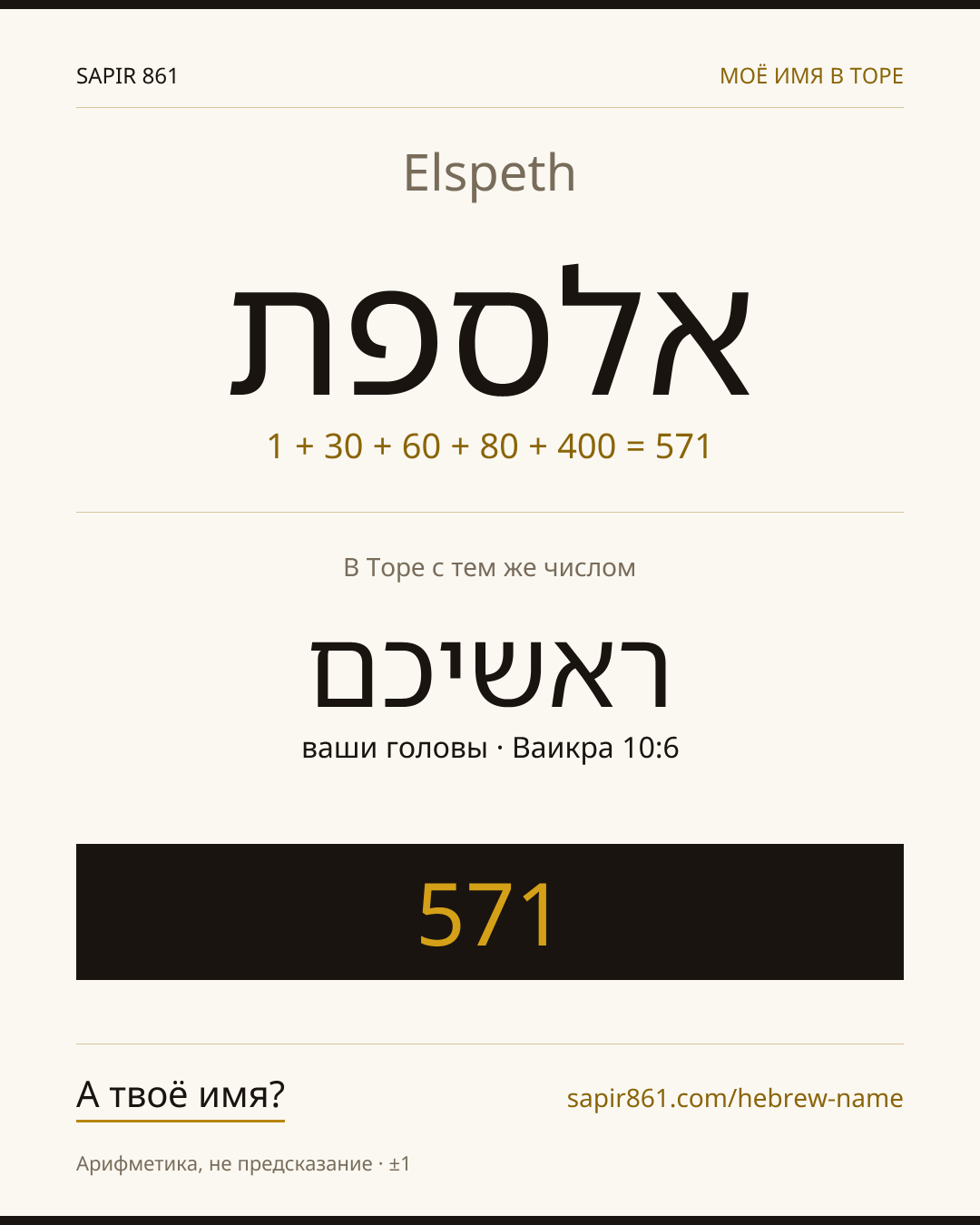 Elspeth — אלספת