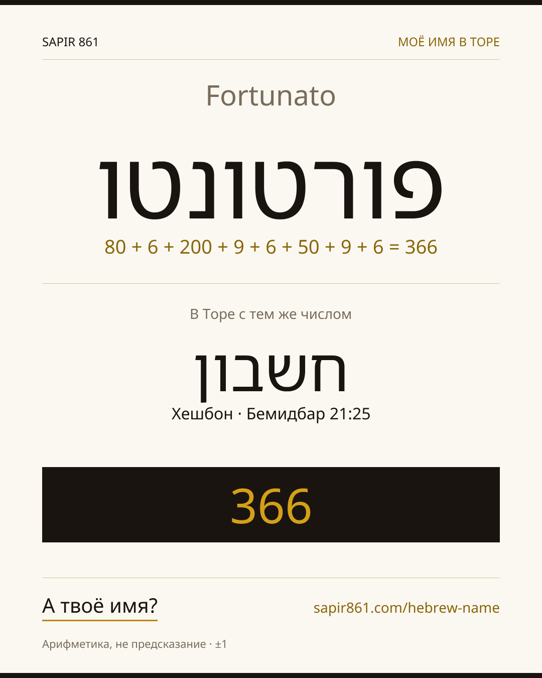 Fortunato — פורטונטו