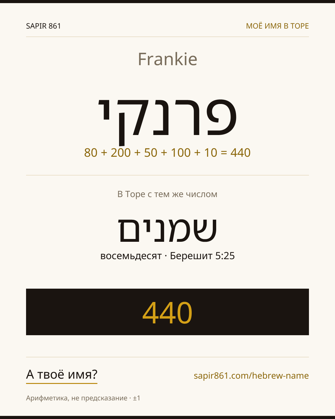 Frankie — פרנקי