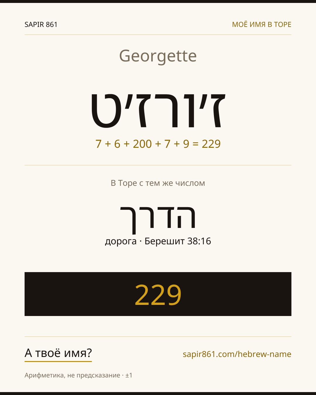 Georgette — ז׳ורז׳ט