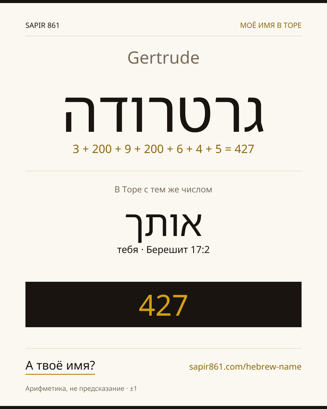 Gertrude — גרטרודה