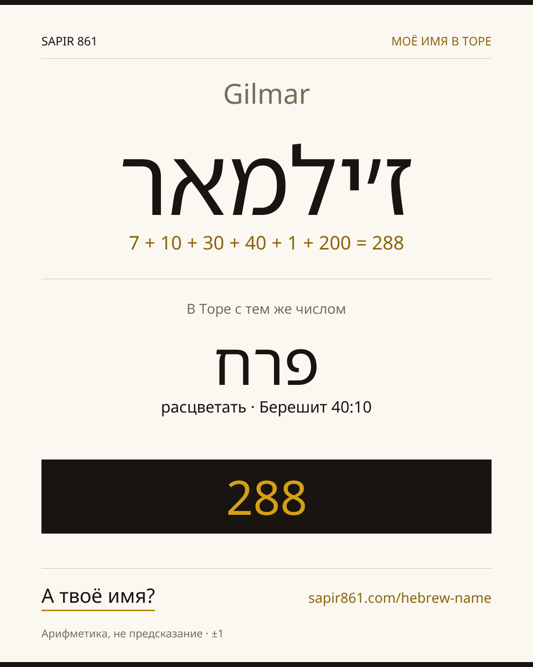 Gilmar — ז׳ילמאר