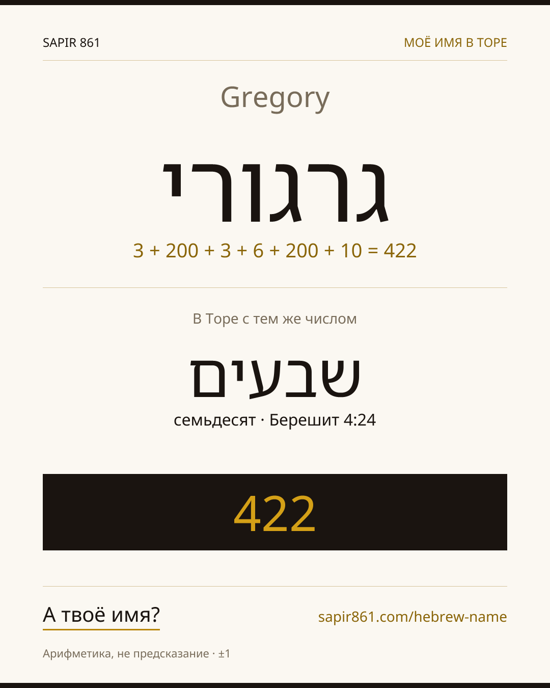 Gregory — גרגורי