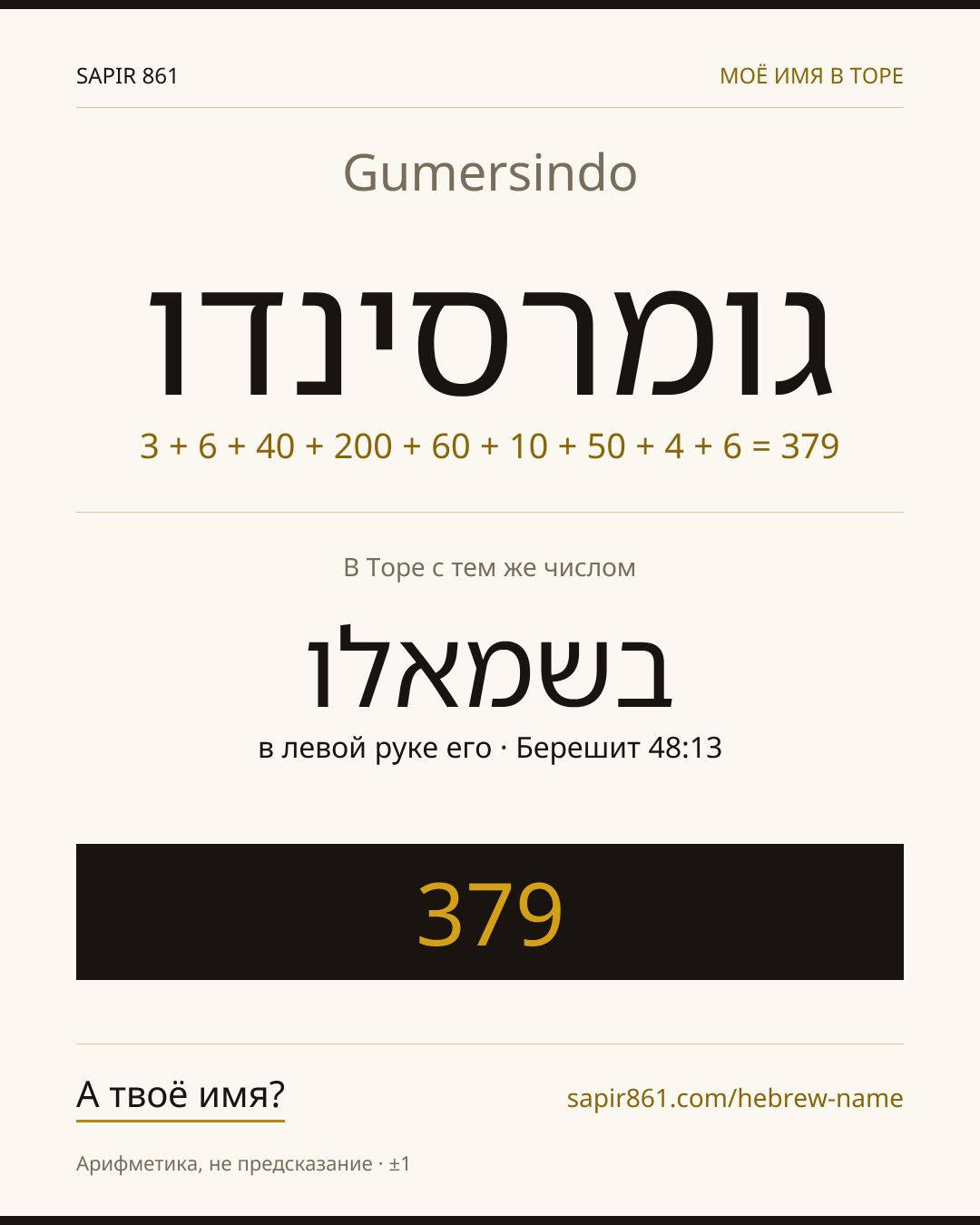 Gumersindo — גומרסינדו