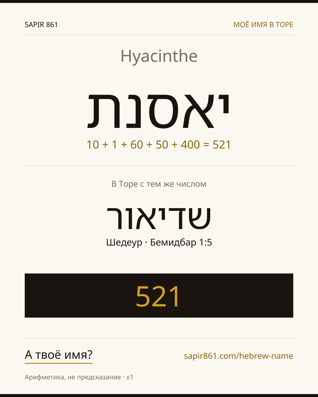 Hyacinthe — יאסנת