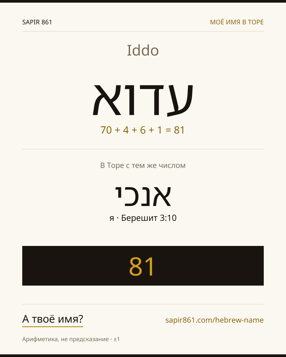 Iddo — עדוא